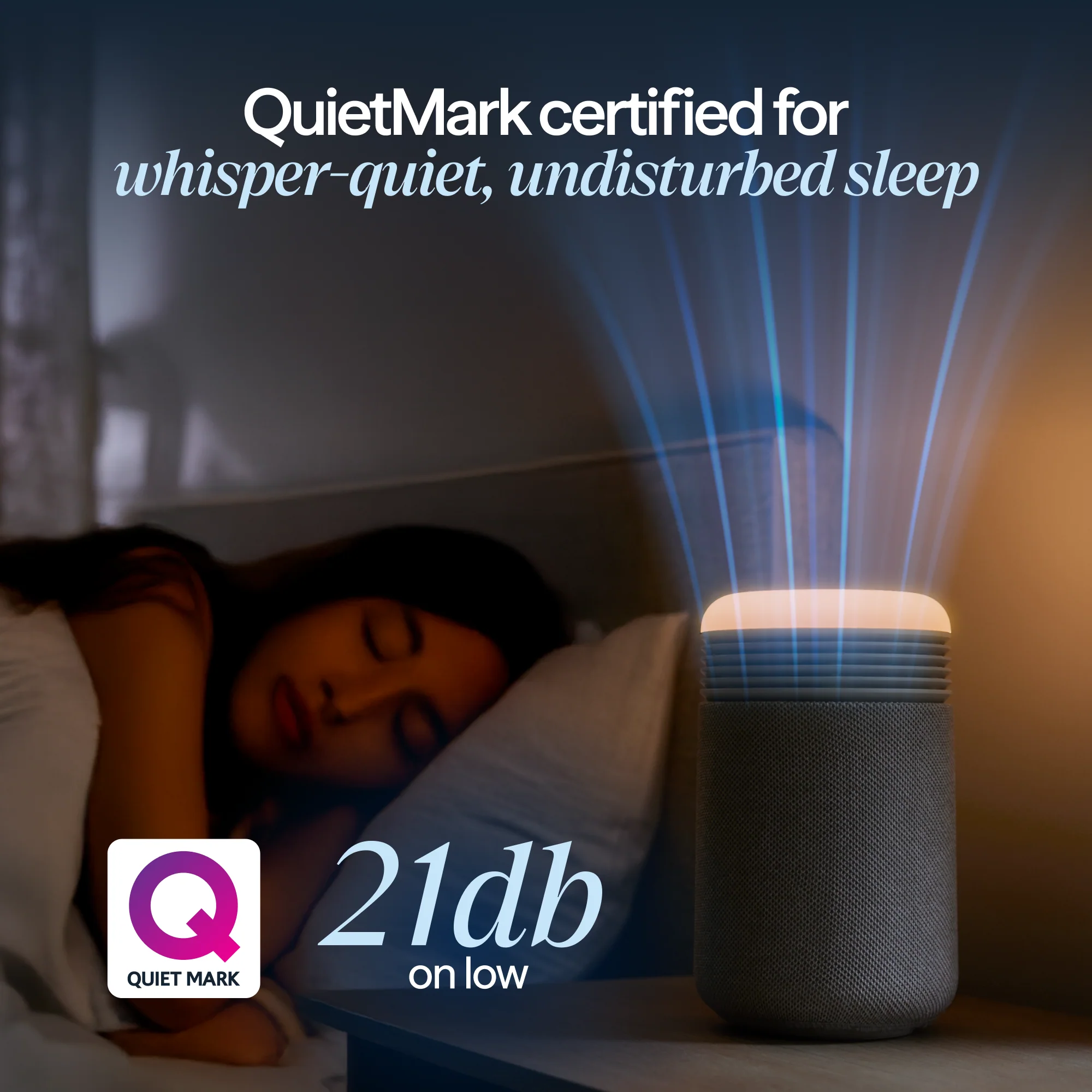Mini Restful™ Sunrise Clock Air Purifier Coastal Beige - Image 4