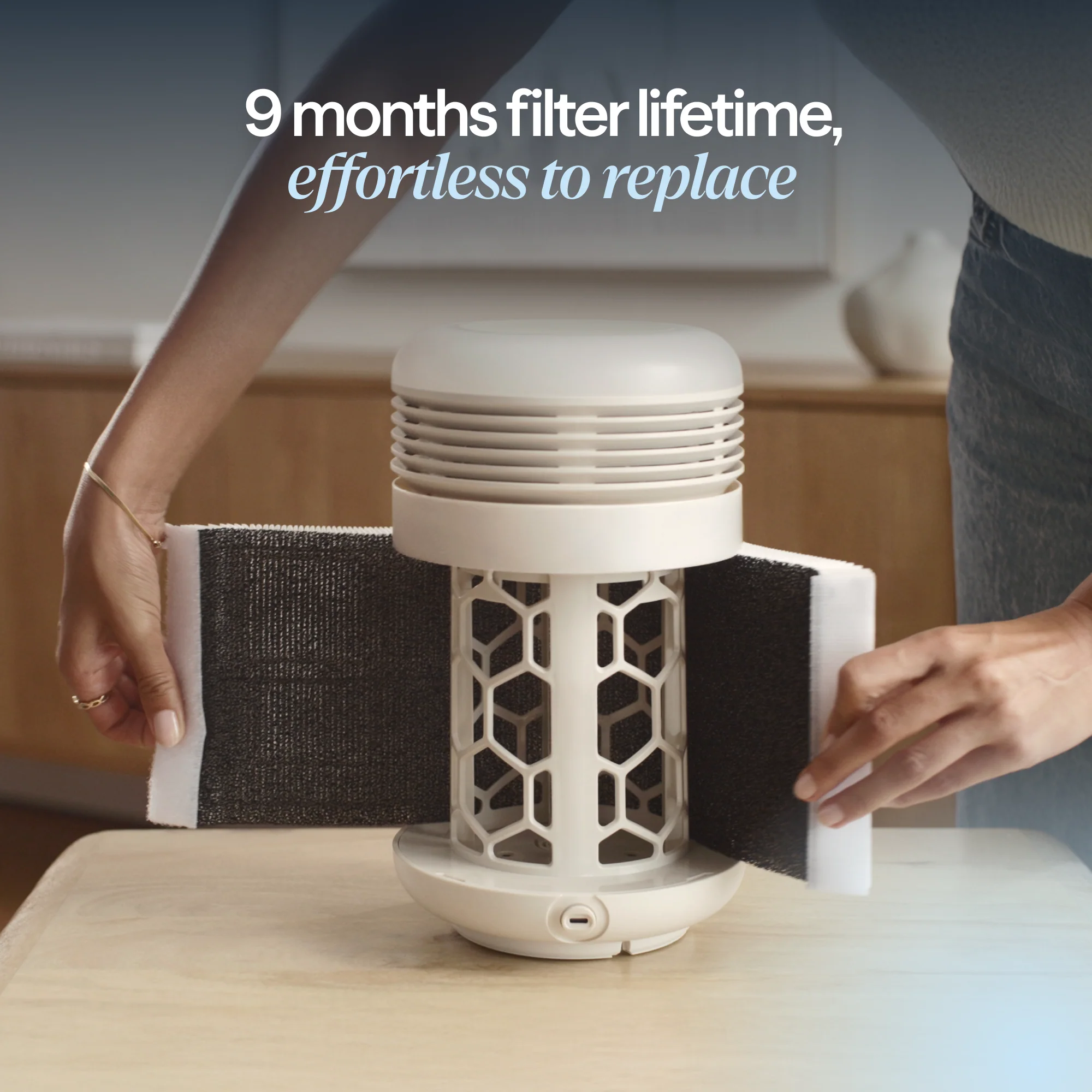 Mini Restful™ Sunrise Clock Air Purifier Midnight - Image 10