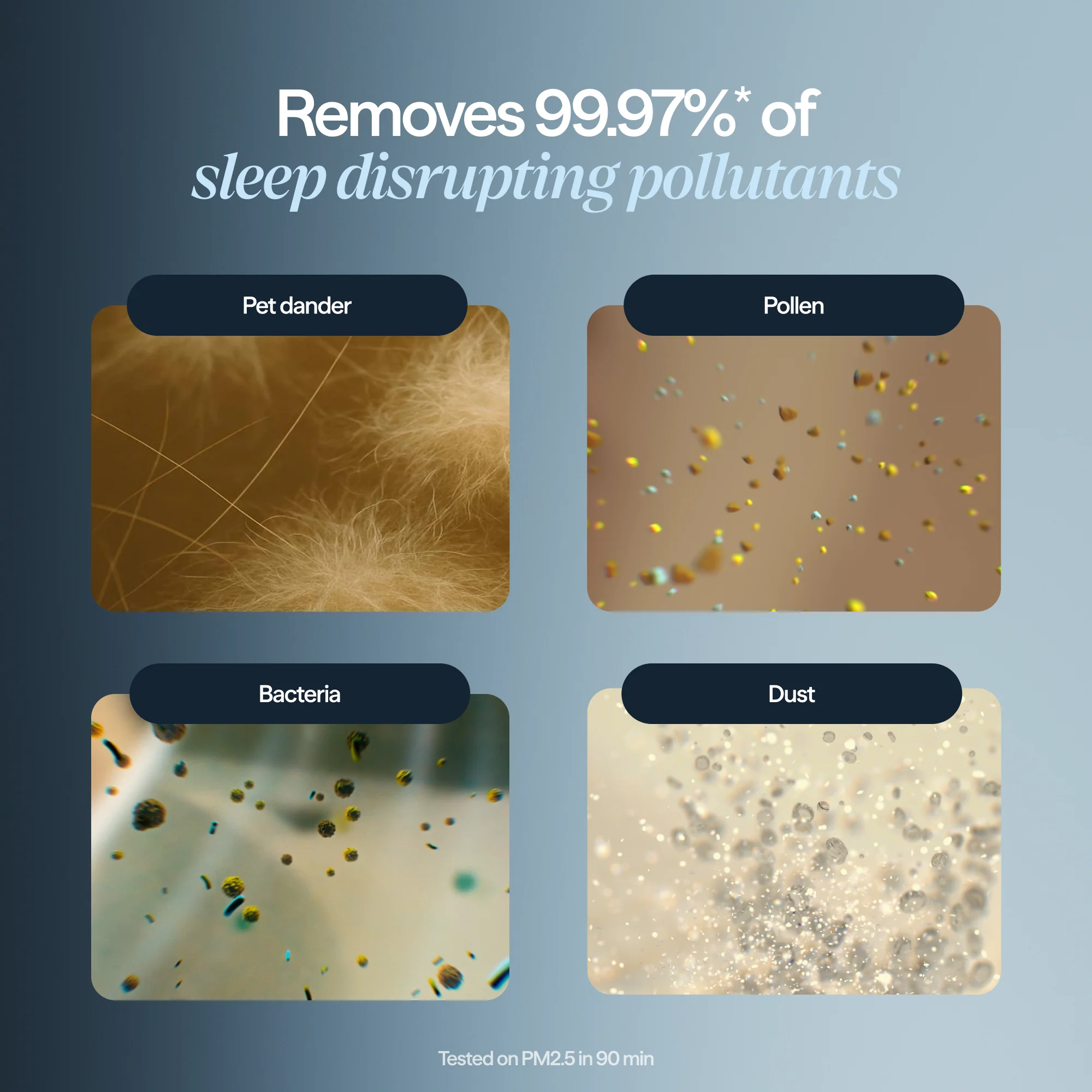 Mini Restful™ Sunrise Clock Air Purifier Midnight - Image 9